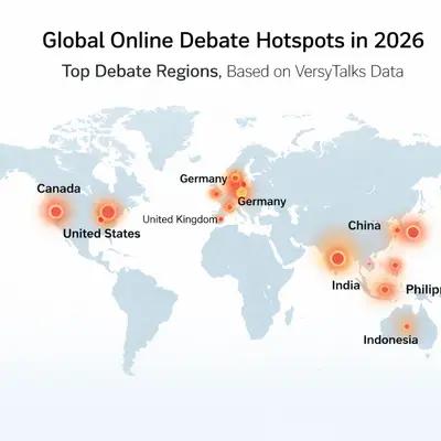 Where do the World Online Debaters Come From?