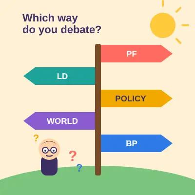 Which Debate Format Should You Start With? PF, LD, Policy, WSDC, BP
